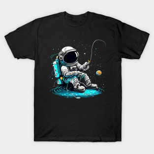 Astronaut Fishing T-Shirt